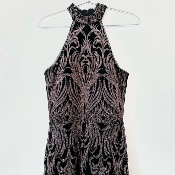 green emerald velvet dress Betsy & Adam 